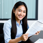 **

"A professional female accountant in a modern office setting, smiling confidently while reviewing tax documents, fully clothed in a modest business attire, safe for work, appropriate content, perfect anatomy, natural pose, professional lighting, family-friendly, highlighting the importance of tax planning for individuals in Malaysia, subtle background featuring the Malaysian flag, emphasizing financial security."

**